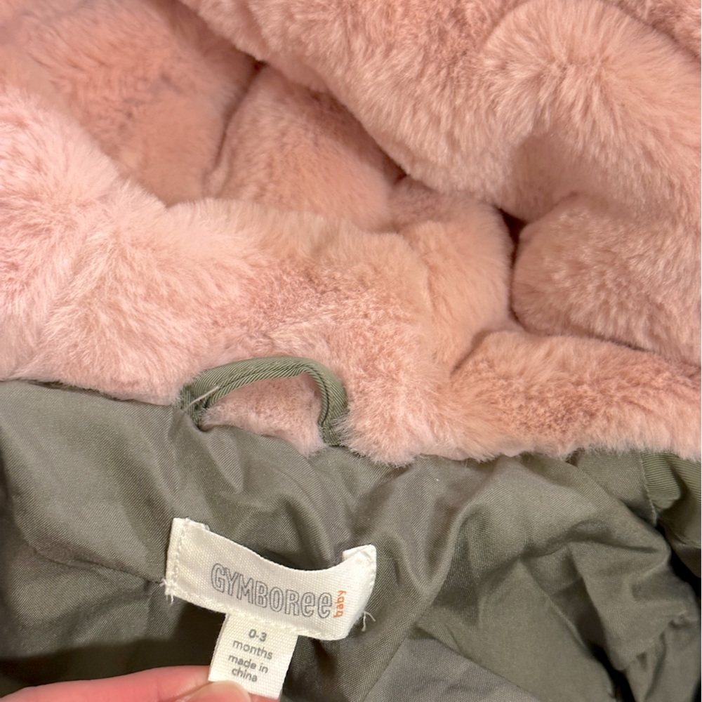 NEW Gymboree Baby Girl’s Soft Faux Fur Parka - Picture 3 of 6